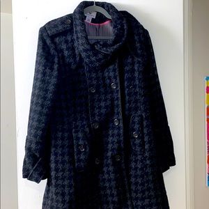 Thick winter dress coat